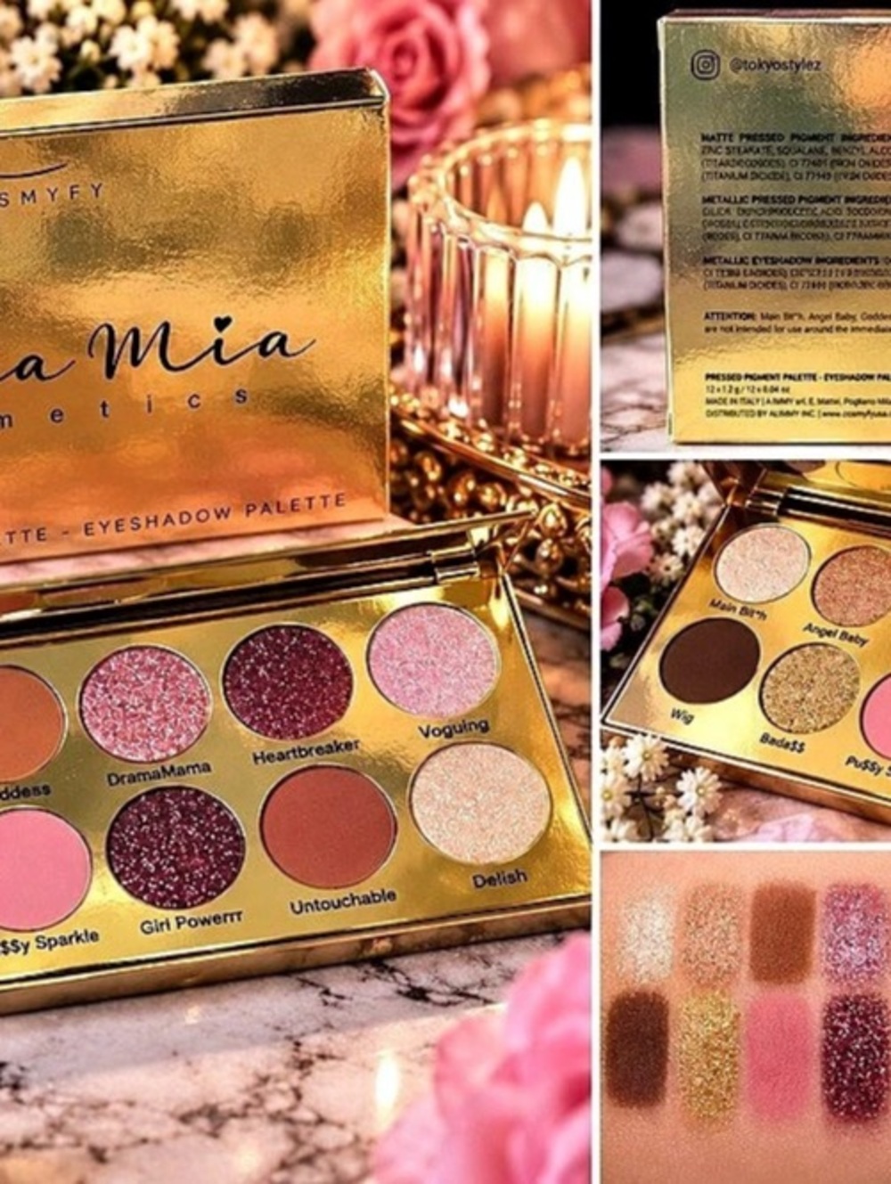 Cosmyfy x Mama Mia 12 Pan Pressed Pigment Palette Limited Edition